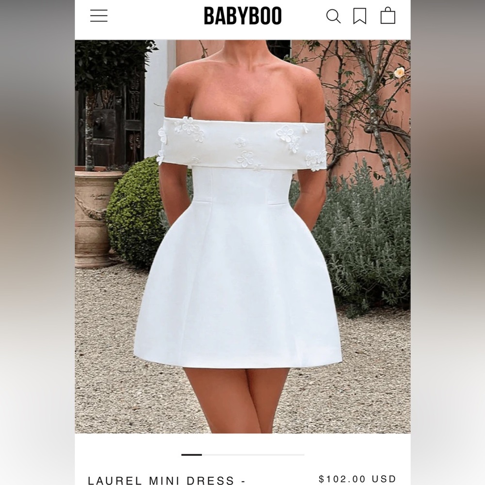 Elegant White Mini Dress